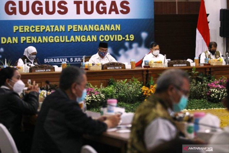 podiumnews.com-Menkes Berkantor di Surabaya Pantau Penanganan COVID-19 Jatim